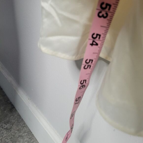 Vintage cream 70s crochet maxi long sleeve castlecore cottage sleep dress Small - Picture 9 of 10